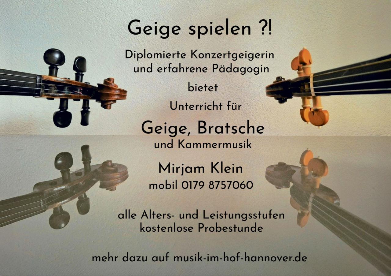 Geigenunterricht 